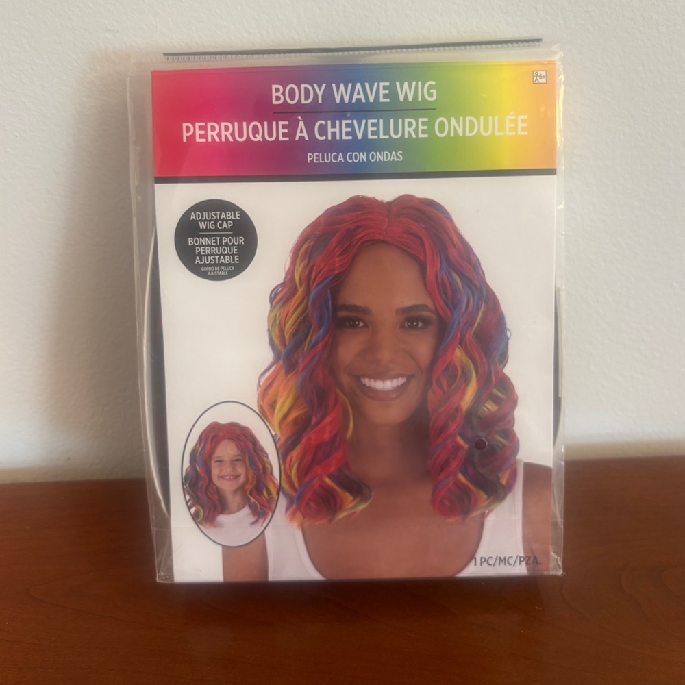 NEW! Party City Multicolor Body Wave Wig